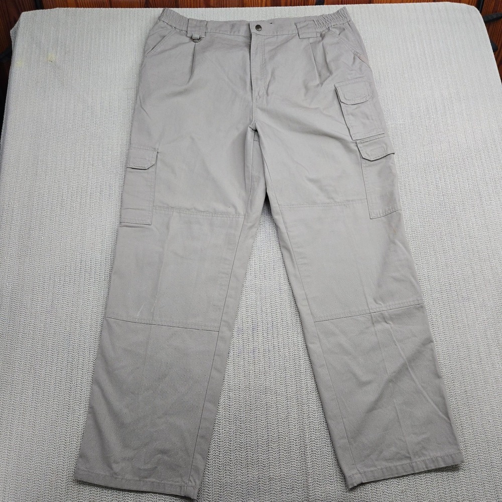 5.11 Tactical Taclite Pro Pants Mens 40x32 Beige Rip Stop Cargo Military